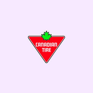 Canadian Tire's logo on pale purple background