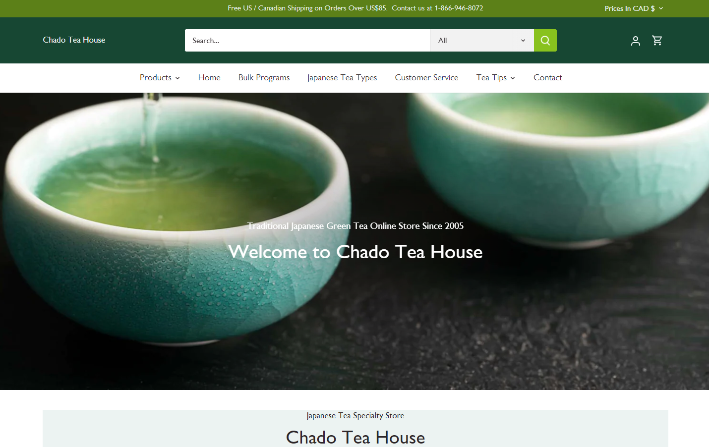 Membership discounts at Chado Tea House