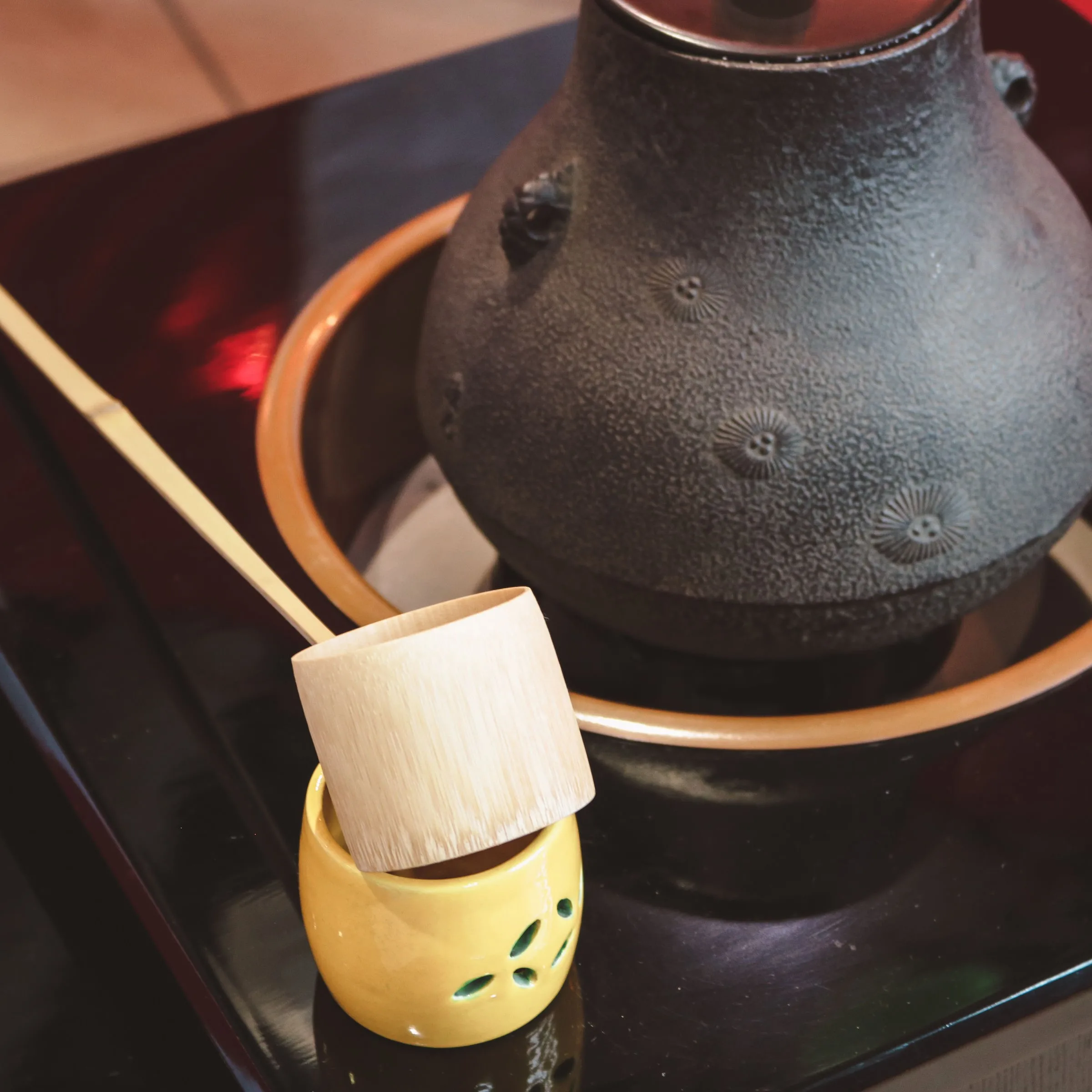 Utensils for an urasenke tea ceremony