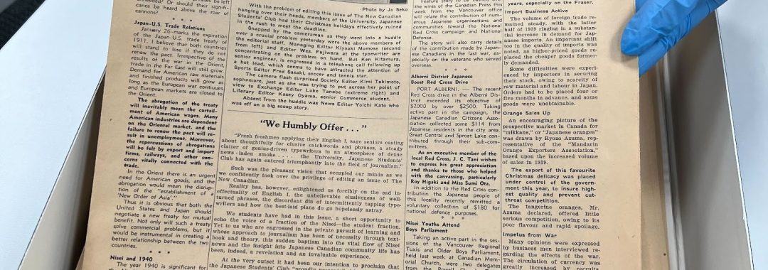 The New Canadian, Volume III, Issue I, January 1940. The New Canadian Newspaper collection. NNMCC 2010.6.